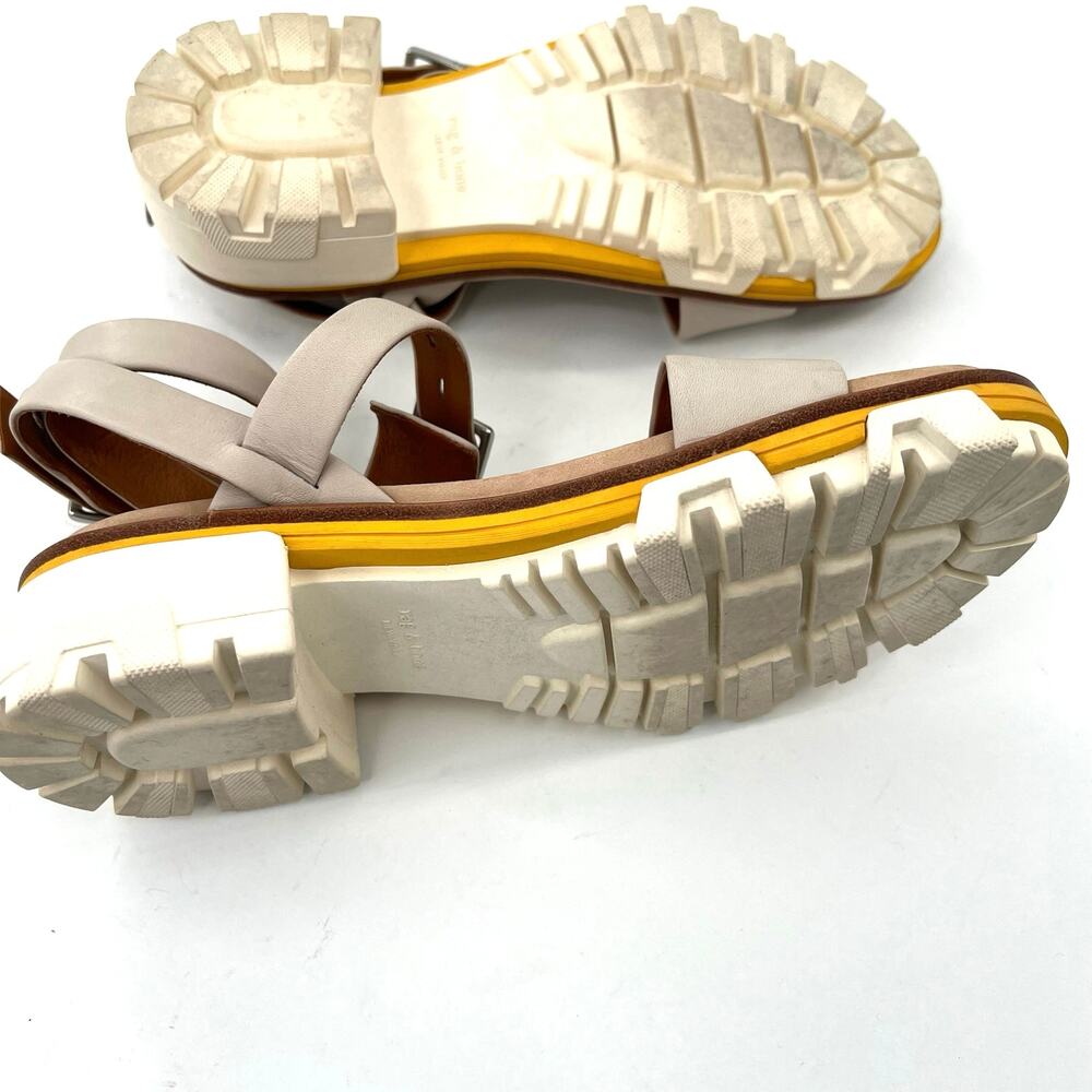 rag & bone Beige and Yellow Platform Sandals - Picture 3 of 10